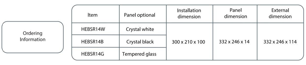 Heizka ELV Box Platinum Crystal Series panel finish detail