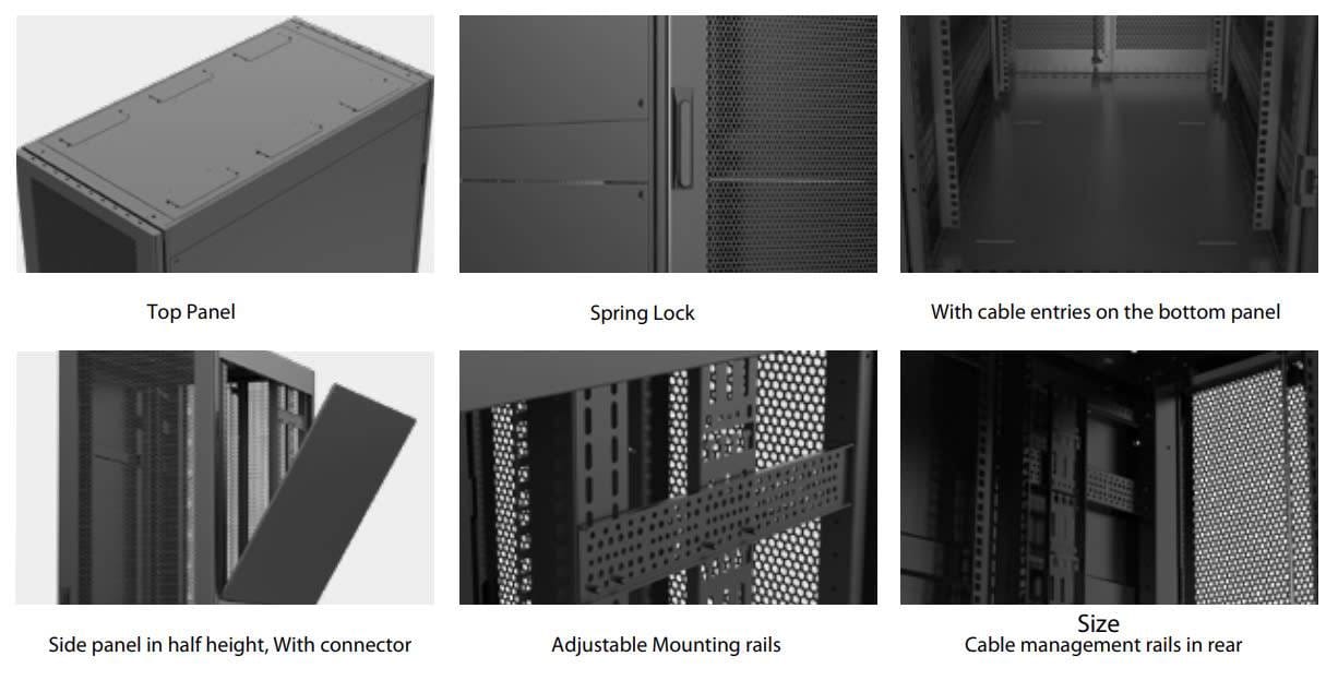 Server Rack Cabinets - D - Heizka Cable from USA