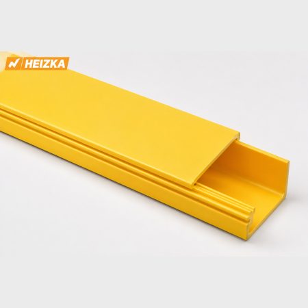 Heizka yellow fibre optic raceway 120 series straight section 120 x 100 mm