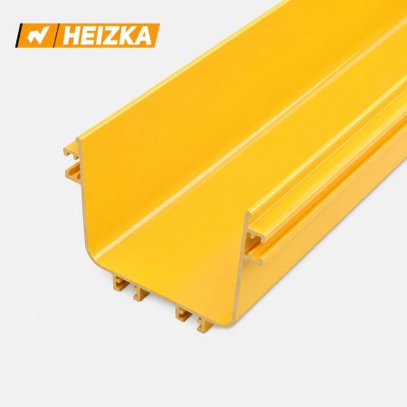 Heizka yellow fibre optic raceway 150 series straight section 150 x 100 mm
