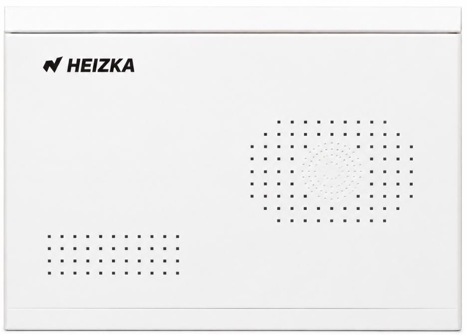 heizka-hebx1-08d-elv-box Heizka HEBX1-08D Fiber Optic Home Box exterior with Heizka logo